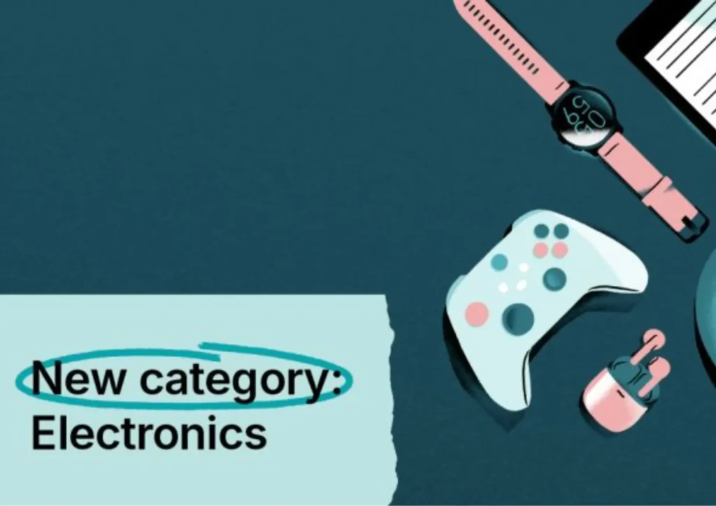 Illustration for the article: Member News | Electronics category on Vinted