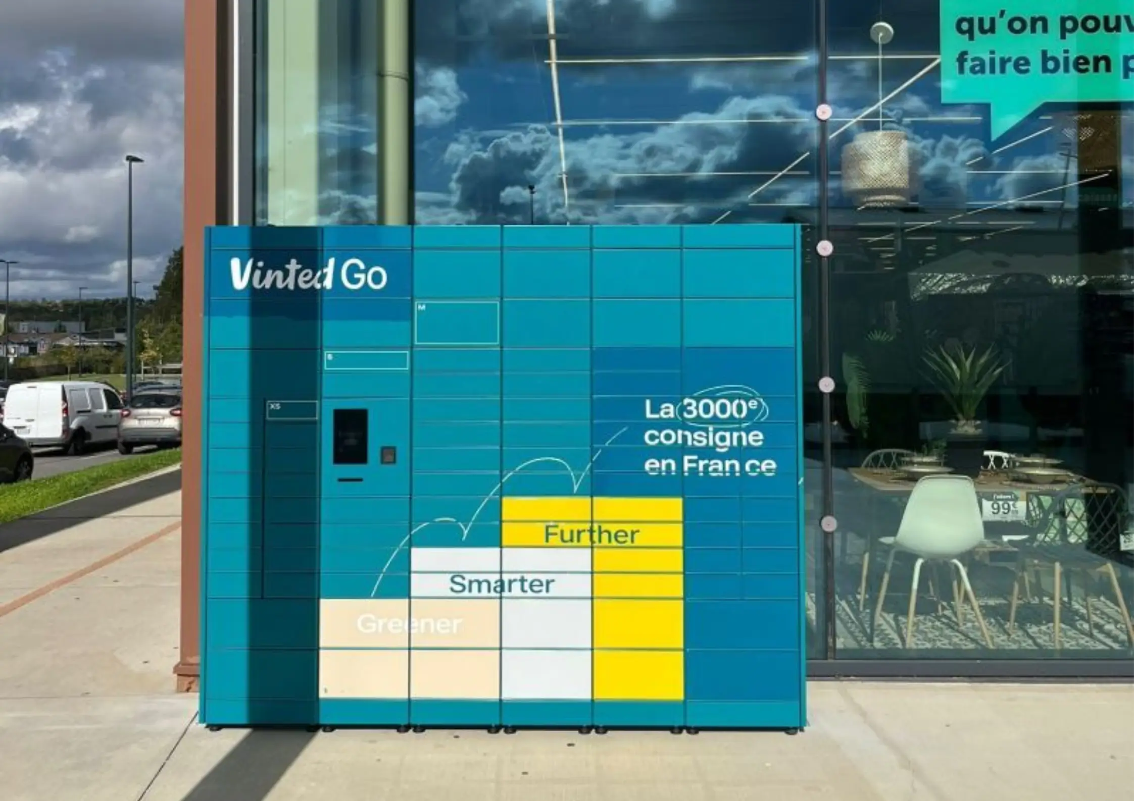 Members News | 3,000th Vinted Go locker at Centrakor Balma! 