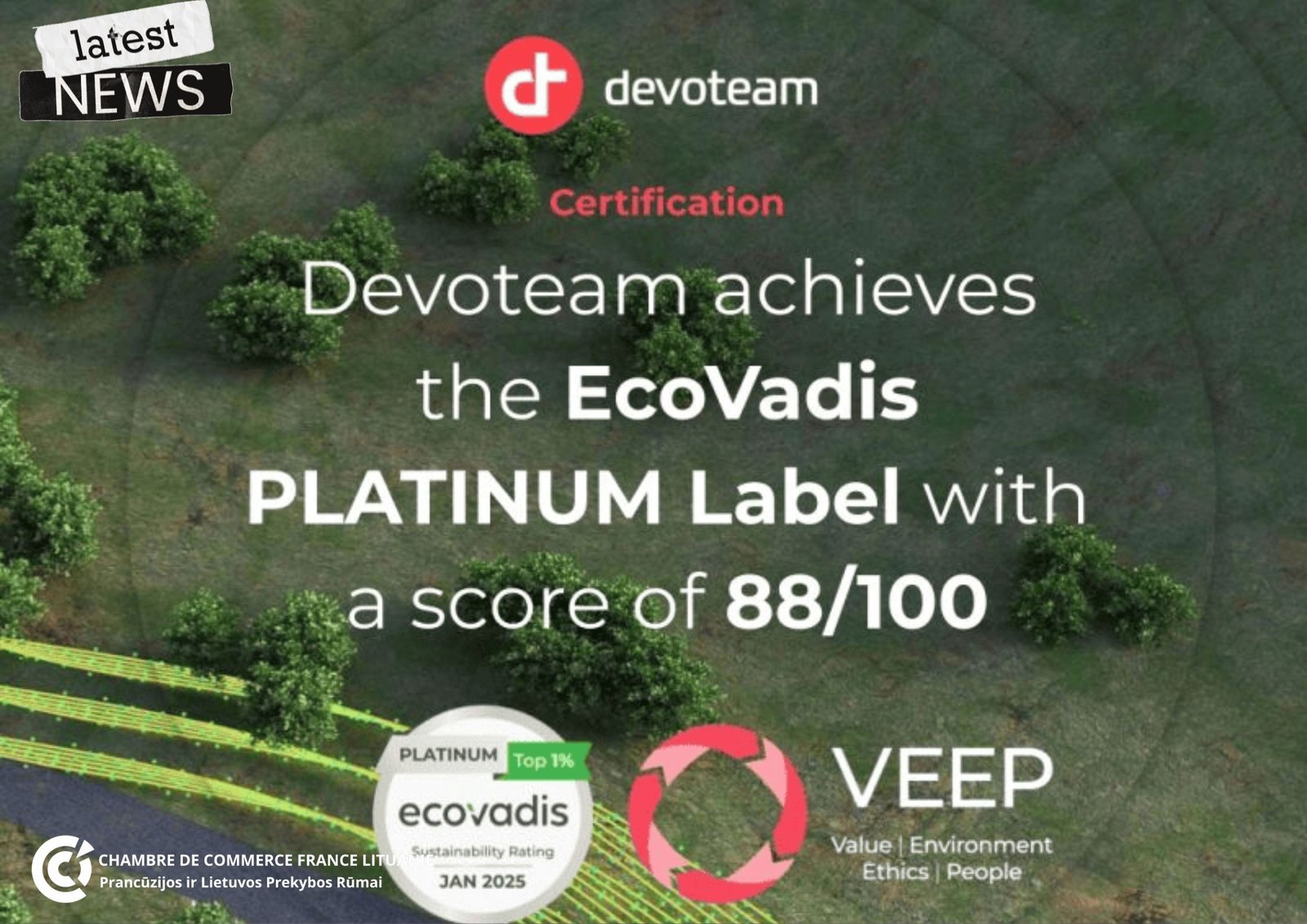 Member News|Devoteam reaches EcoVadis PLATINUM Label…Again!