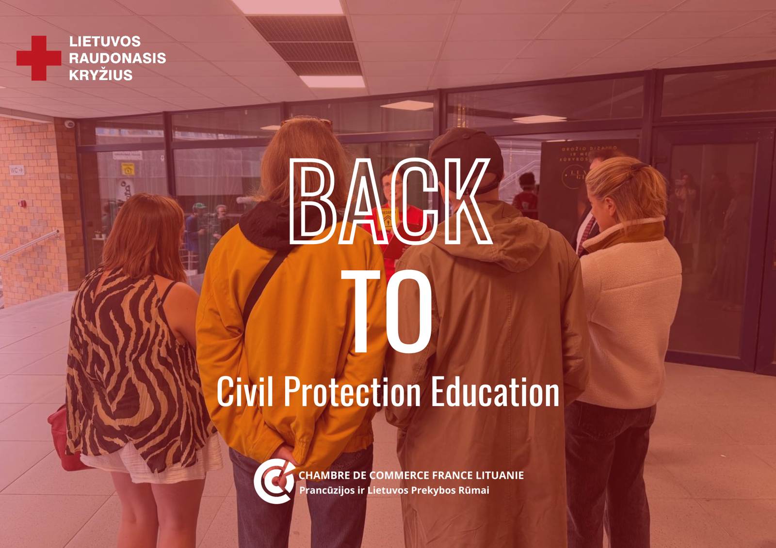 Visual for the report on the civil protection education event