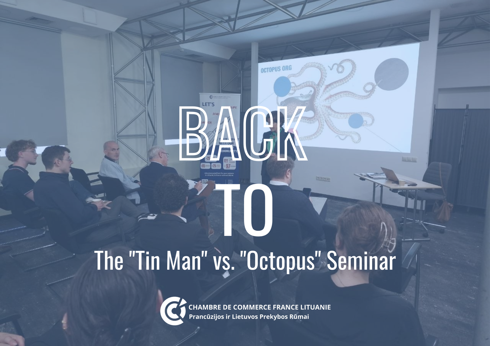 Visual for the report on the Tin Man versus Octopus seminar