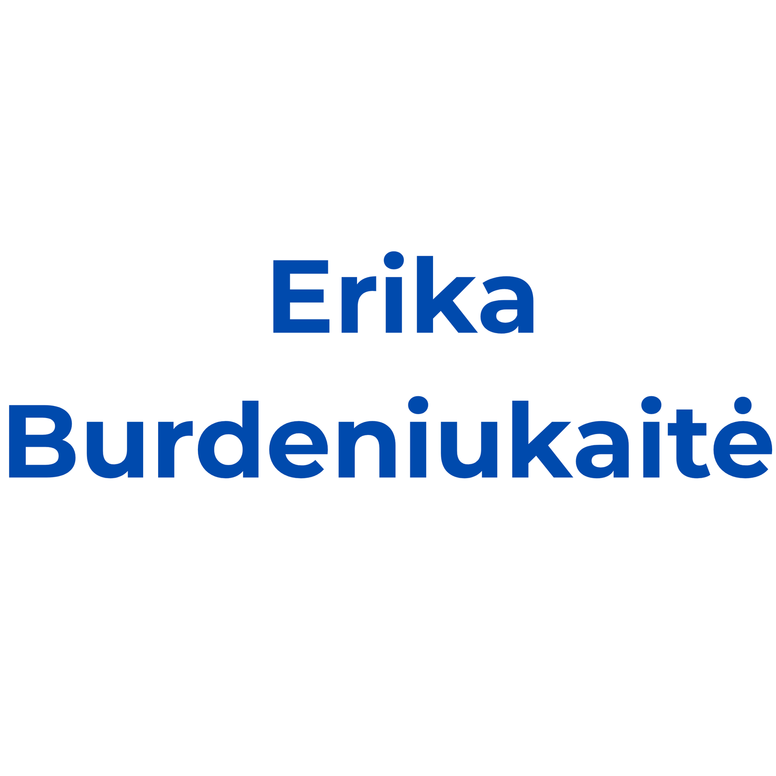 Erika Burdeniukaitė