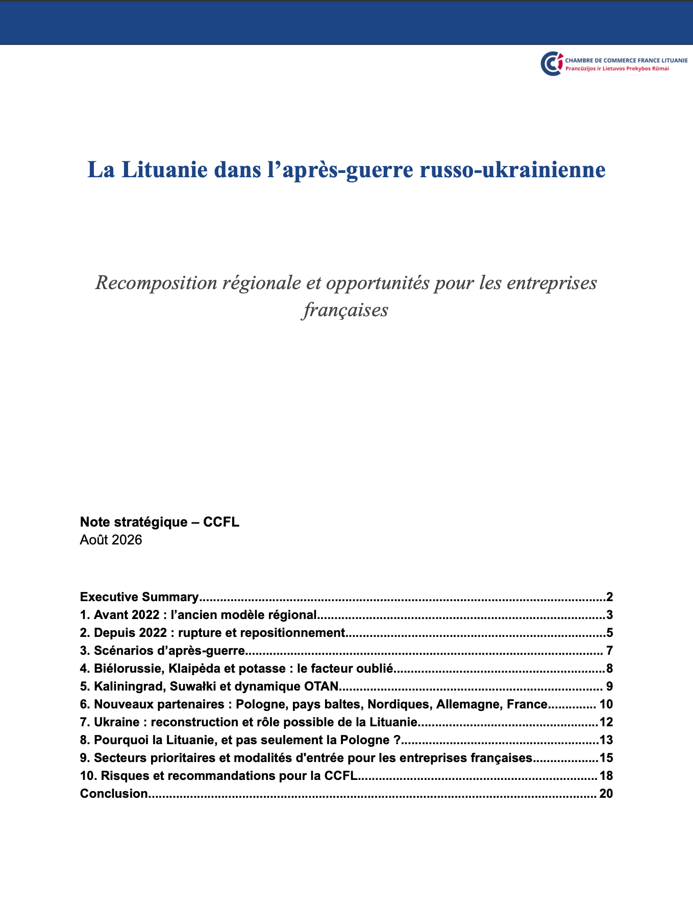 La Lituanie dans l'après-guerre russo-ukrainienne